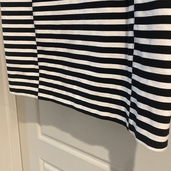 J. Crew Black/White Strip Shift Dress - XS - Picture 5 of 10